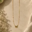 Golden Butterfly Necklace Flat Lay.webp