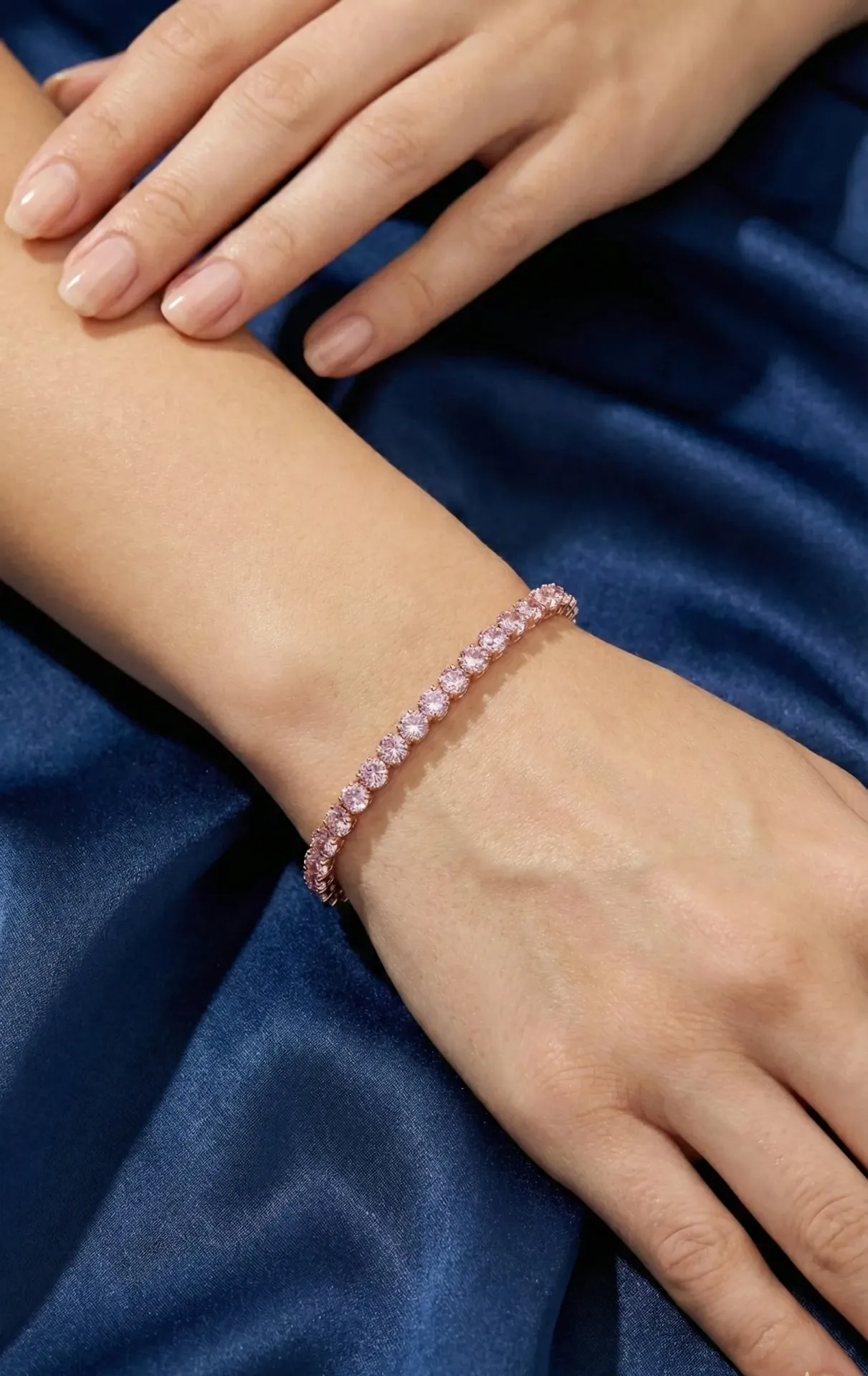 [PTB-002] The Rose Blush Tennis Bracelet