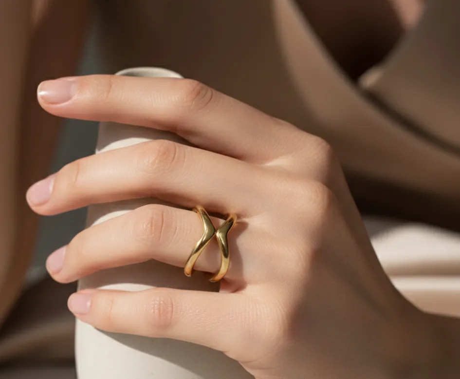 [PRG013] Crossover Band Ring