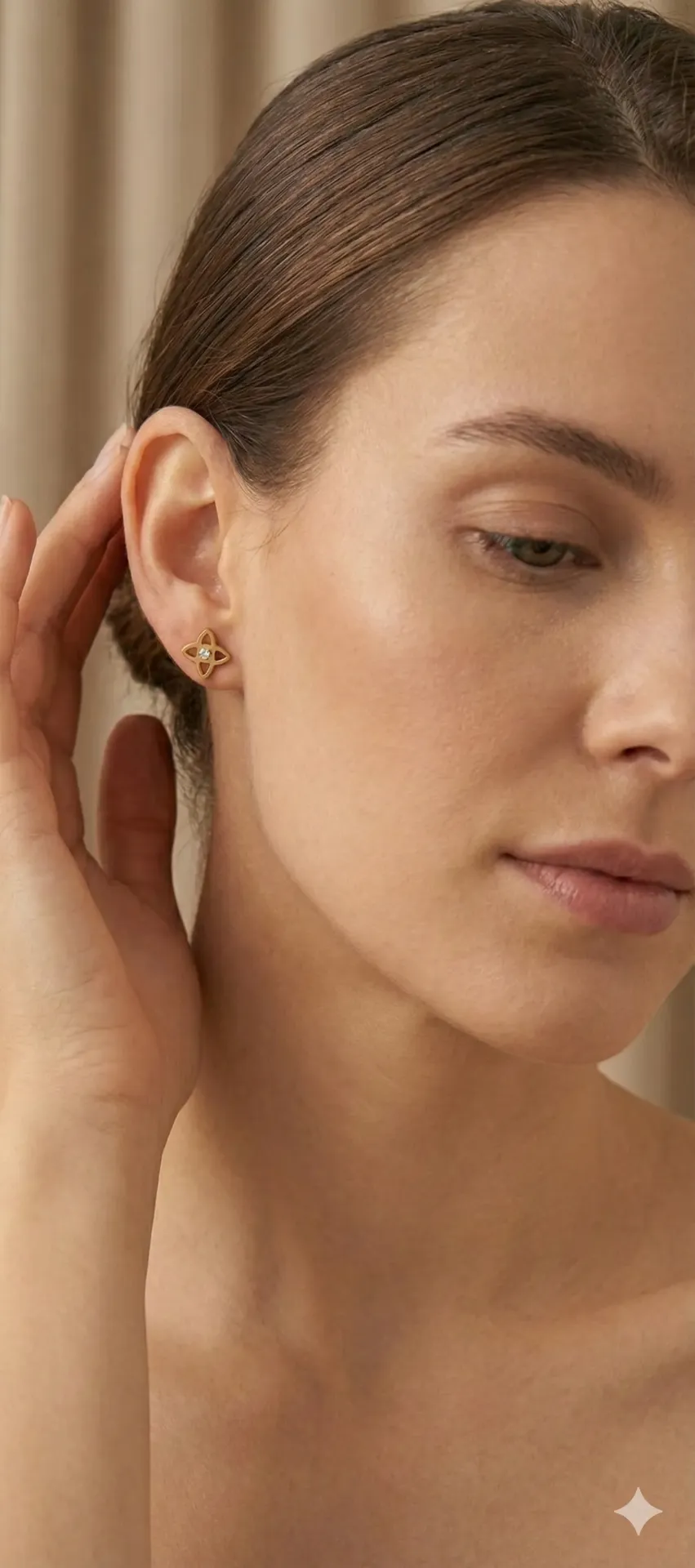 The Gilded Solstice Star Studs