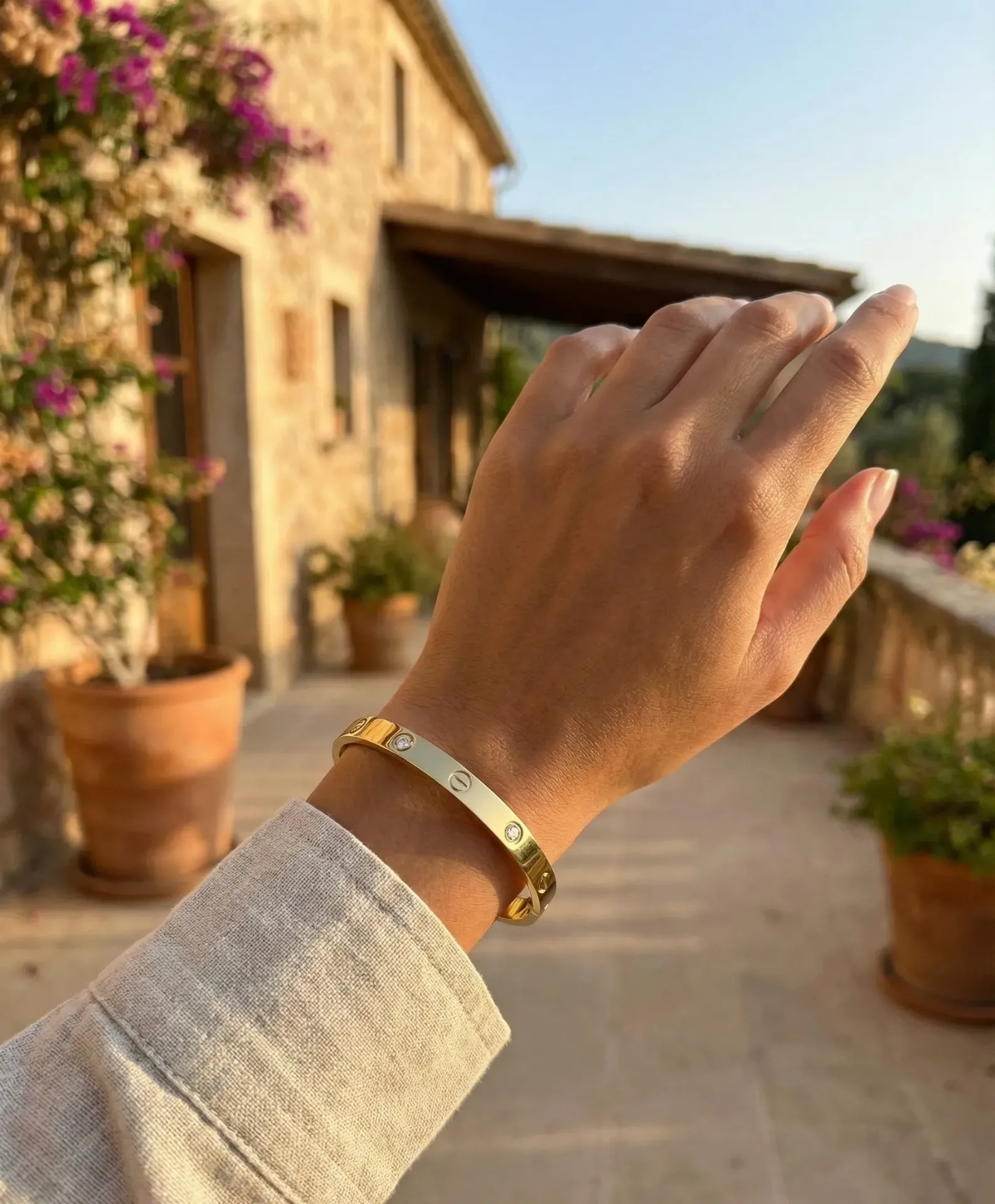 [PBG-015] The Meridian Luxe Stone Bangle