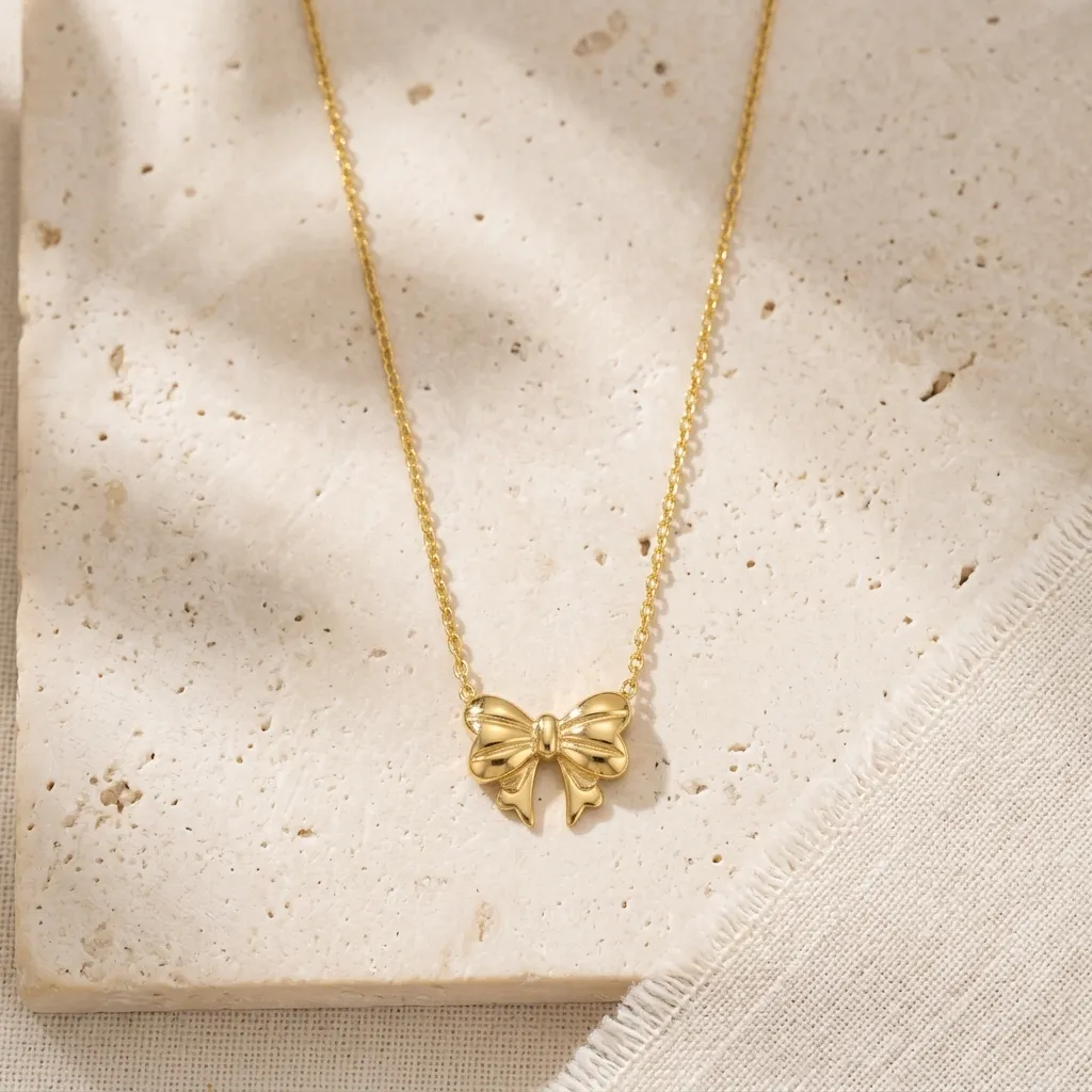 Dainty Bow Necklace