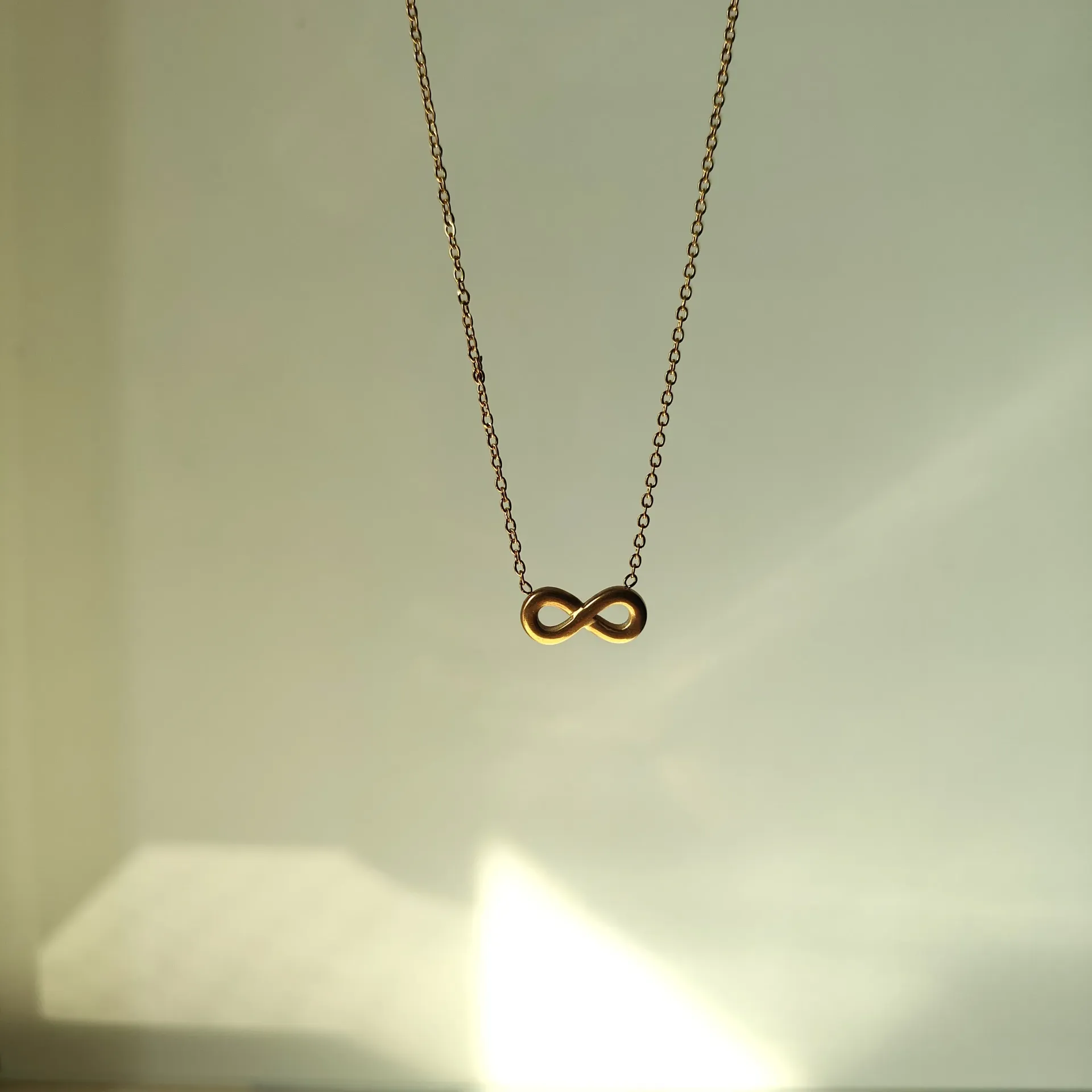 Golden Infinity Loop Necklace