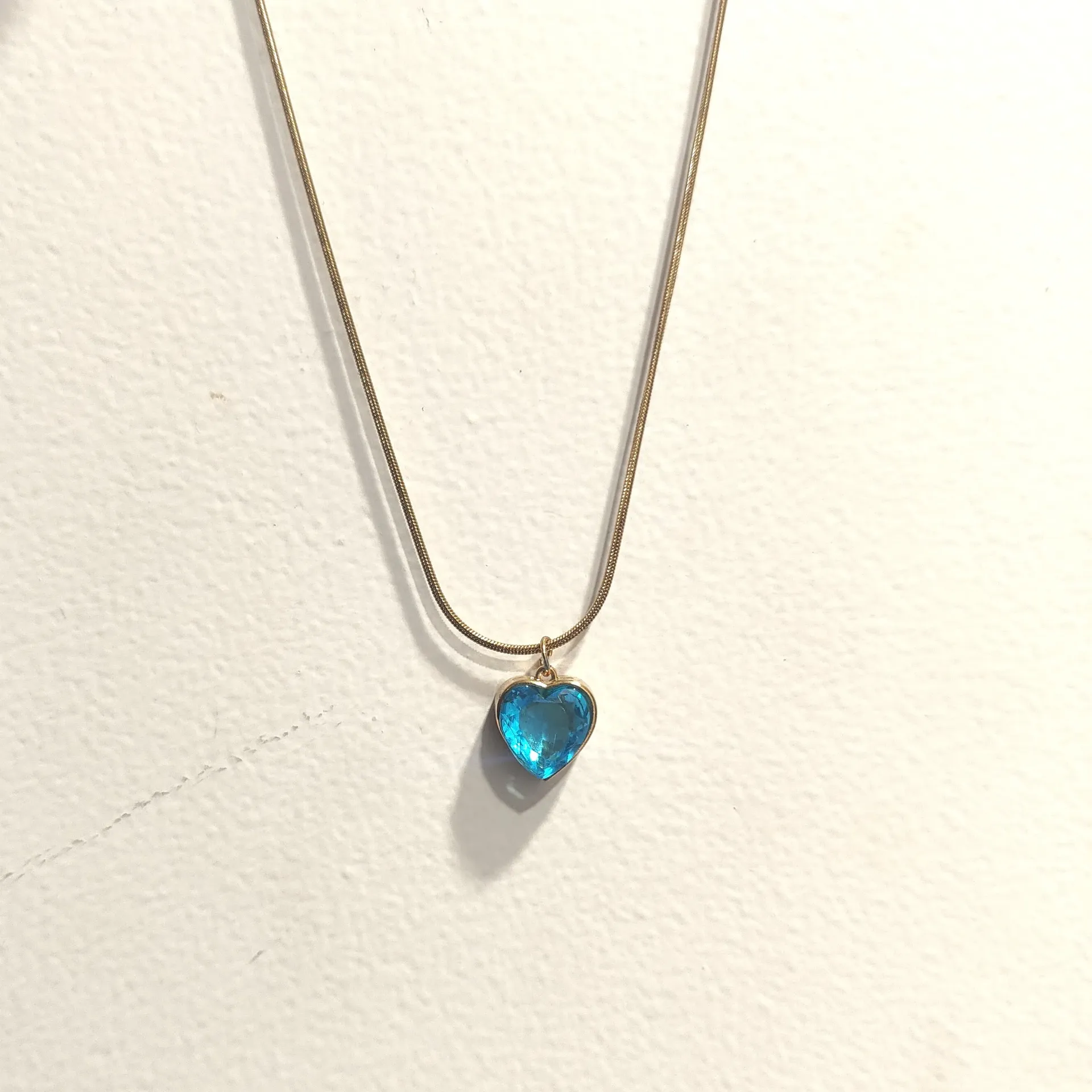 [PNG035] Azure Heart Pendant