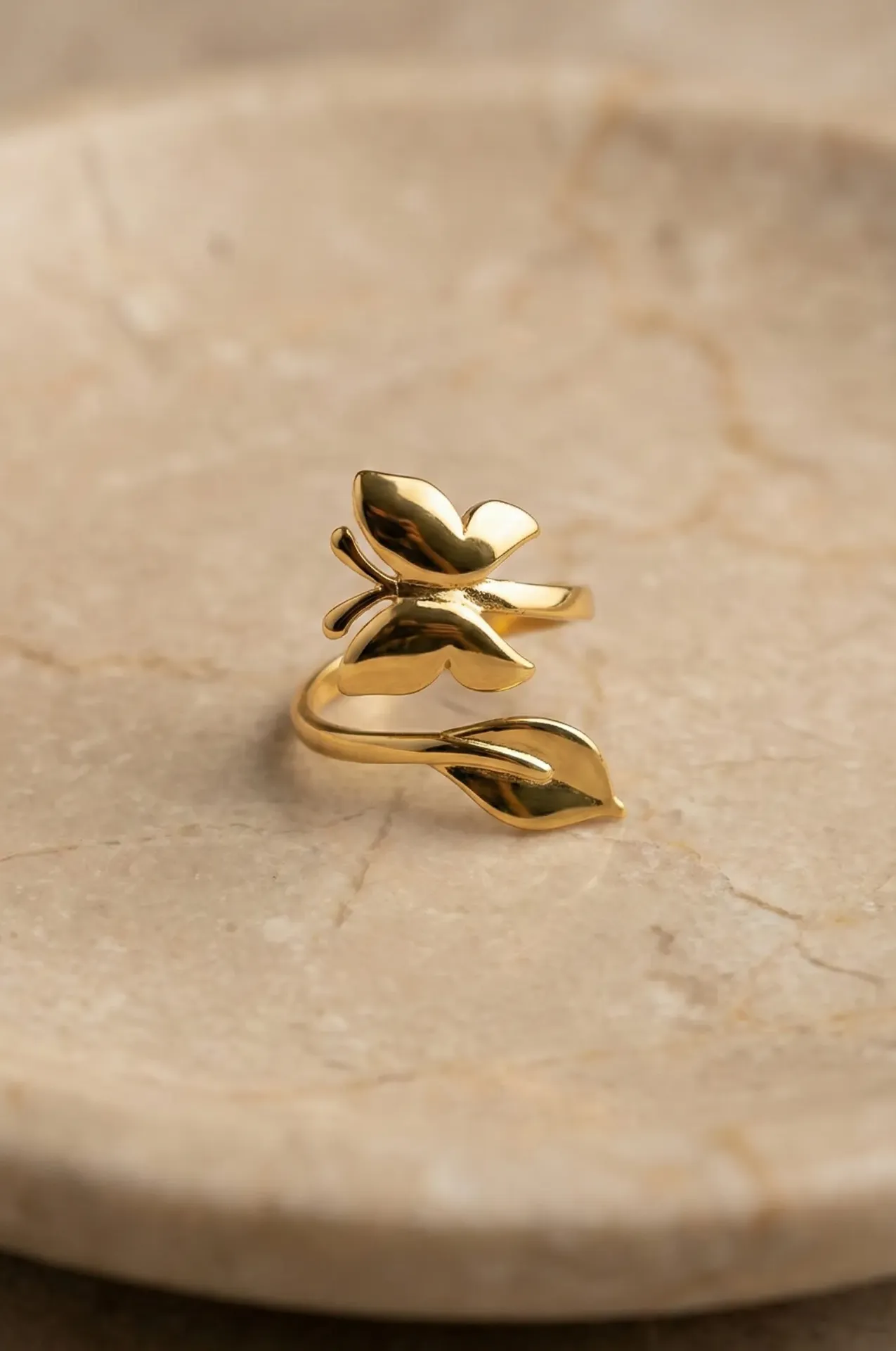 The Ethereal Butterfly Leaf Cuff