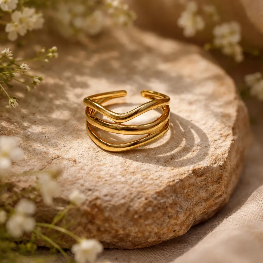 The Serpentine Wave Ring
