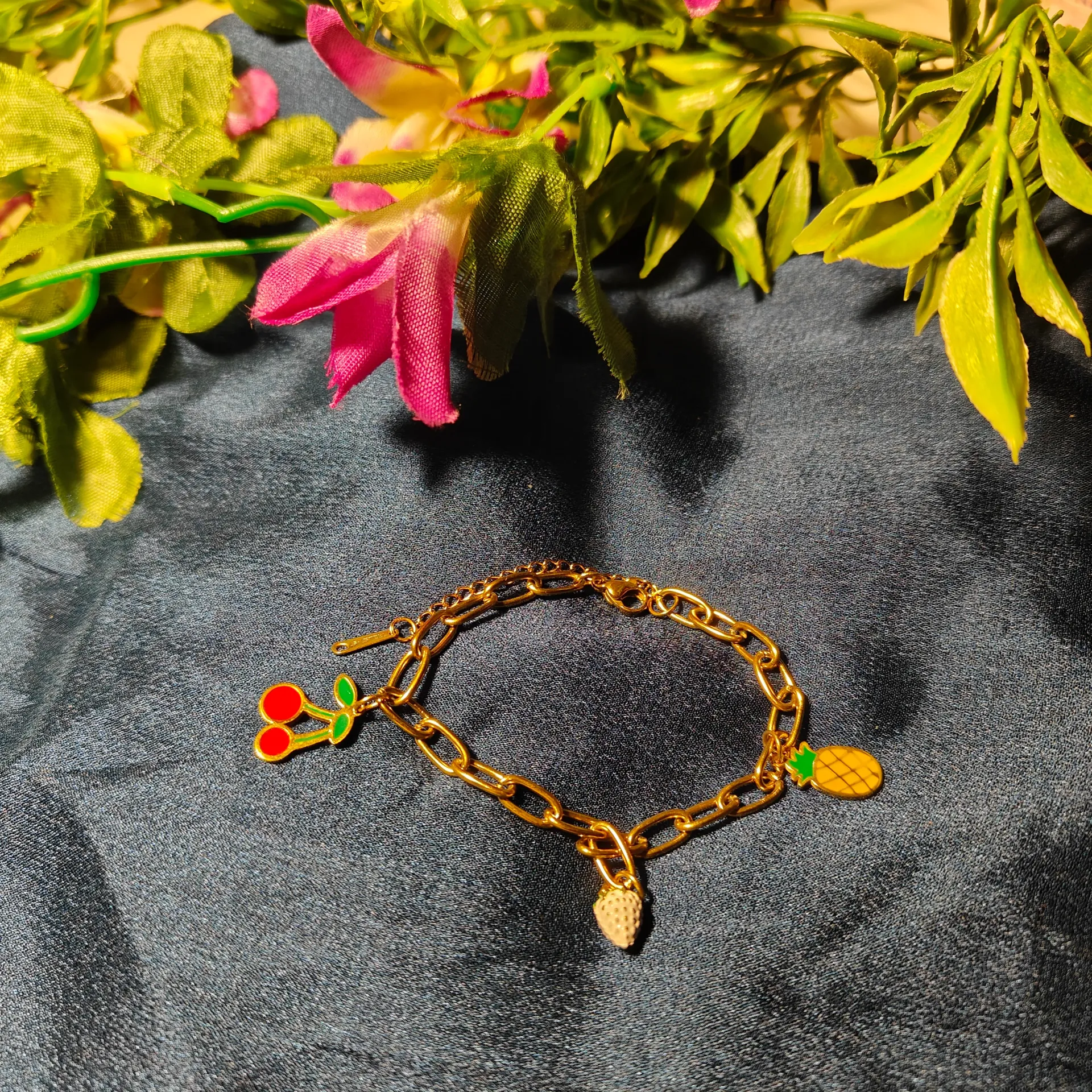 Fruit Harvest Charm Bracelet