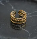 The Triple Tier Beaded Band