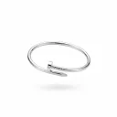 Sleek Silver Nail Bangle