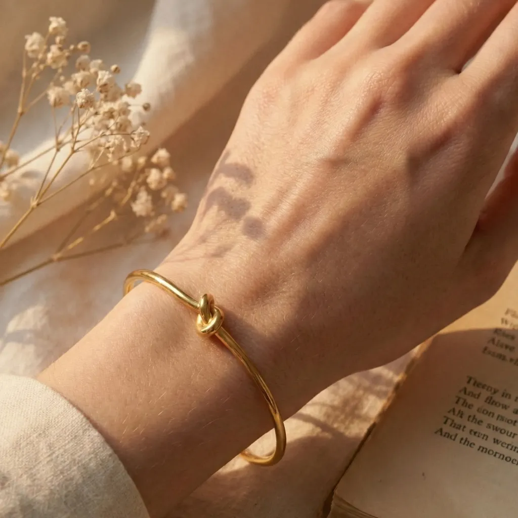 [PBG034] Golden Knot Cuff