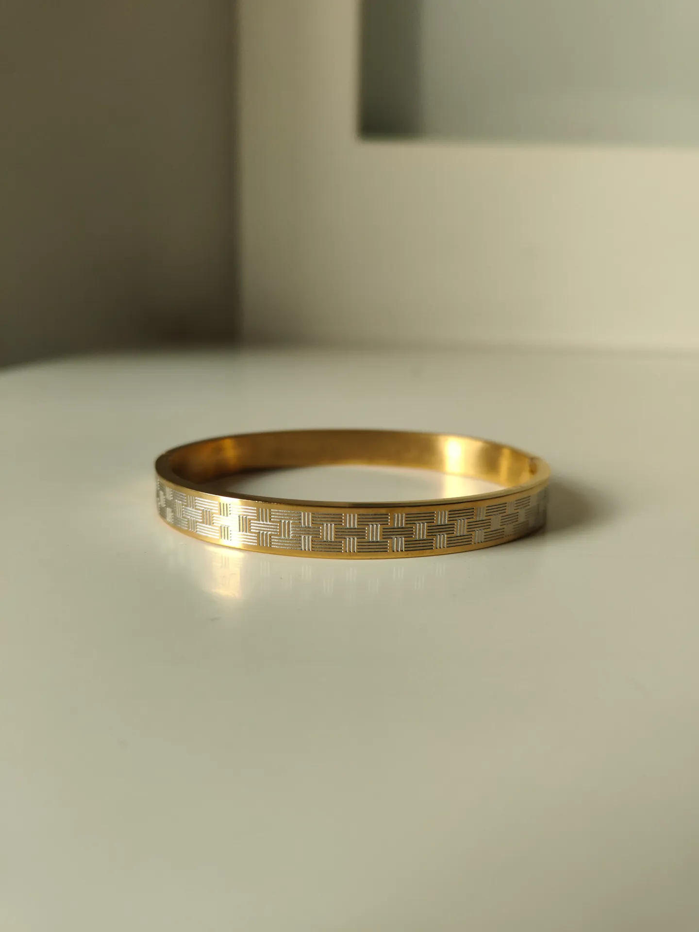 Gold Silver Serpent Bangle