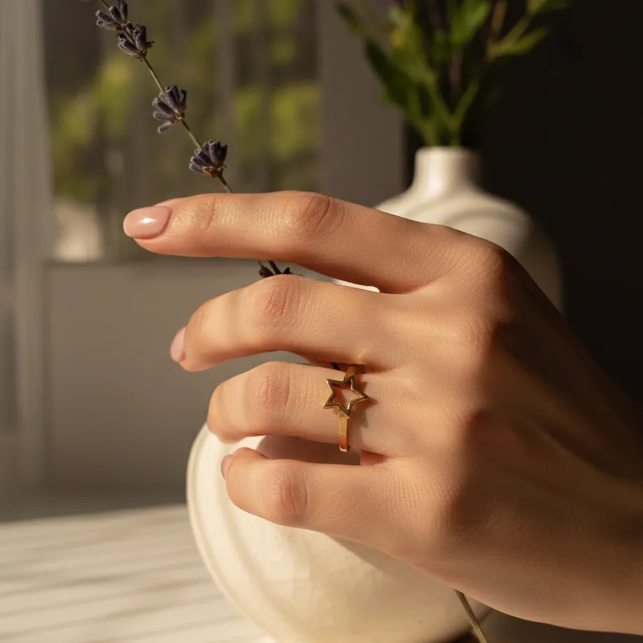 [PRG058] Celestial Cutout Star Ring