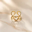 The Eternal Heart Beaded Ring
