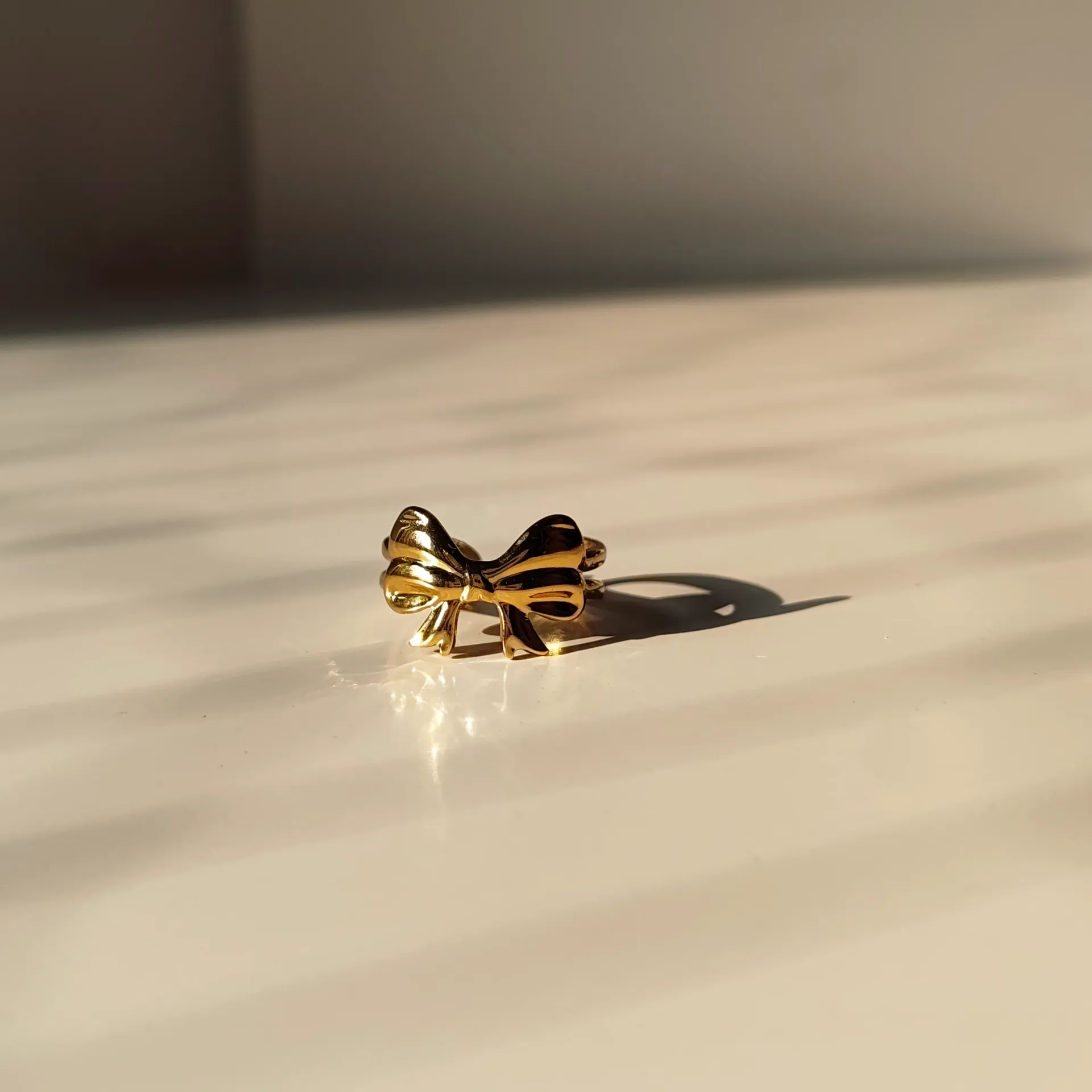 The Gilded Ribbon Bow Ring