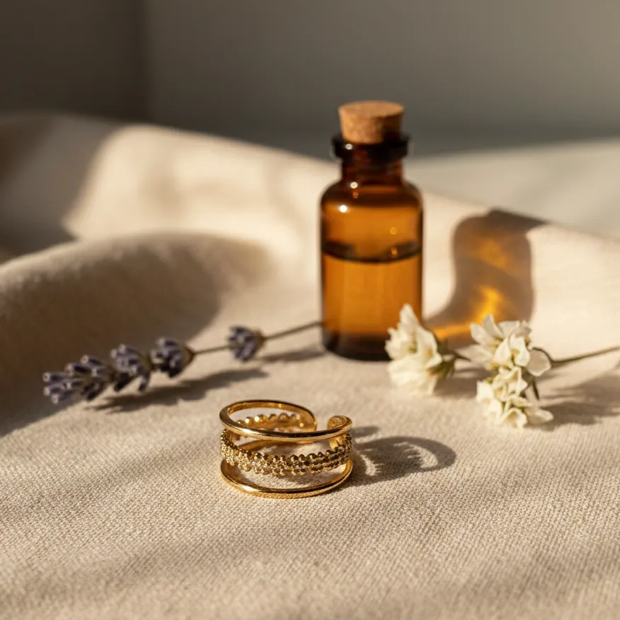 [PRG062] The Gilded Triple-Band Cuff