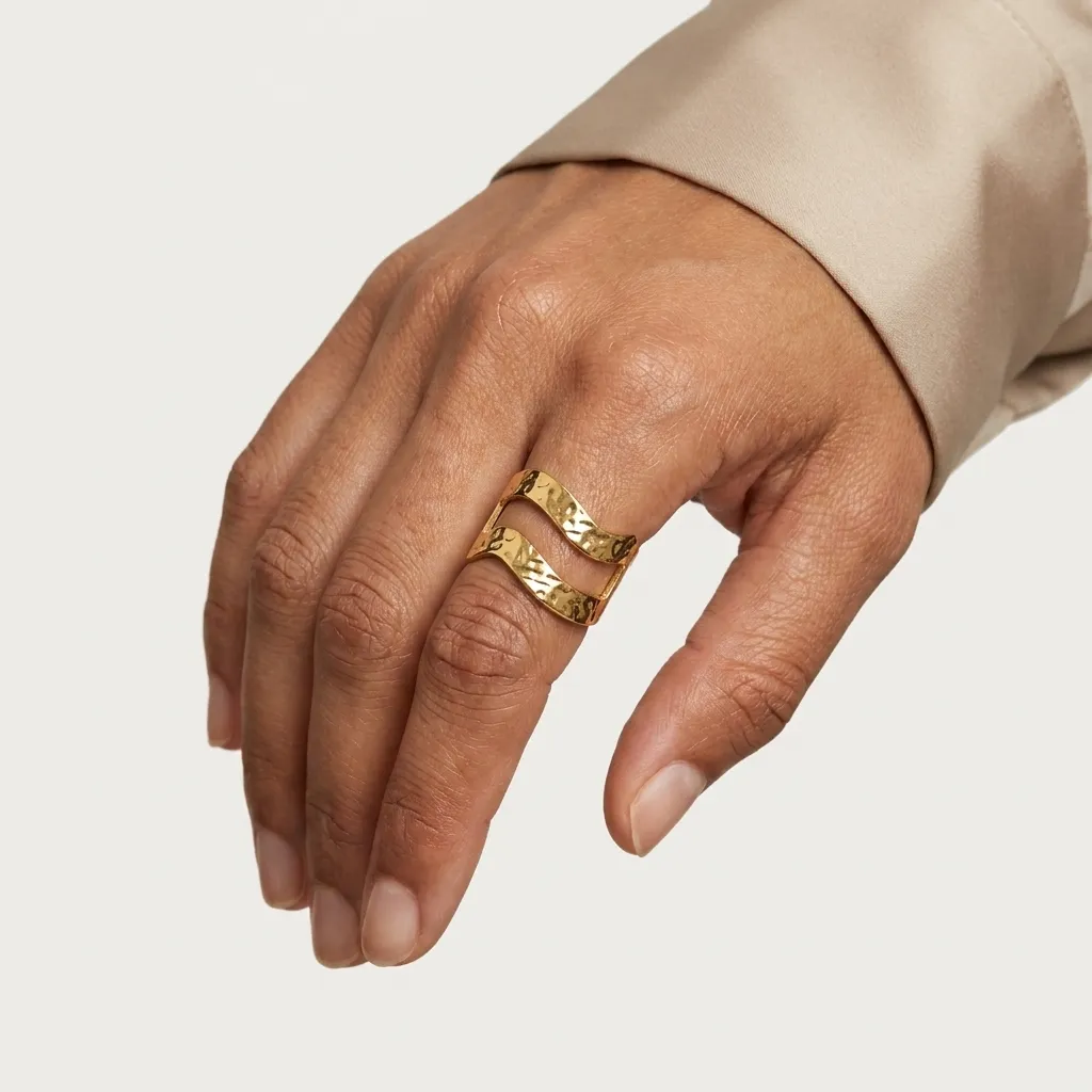 The Tidal Wave Cuff Ring