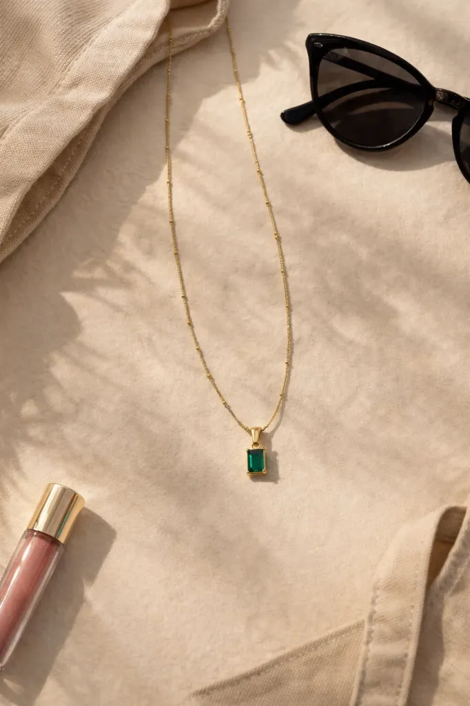 [PNG069] The Emerald Luxe Satellite Pendant