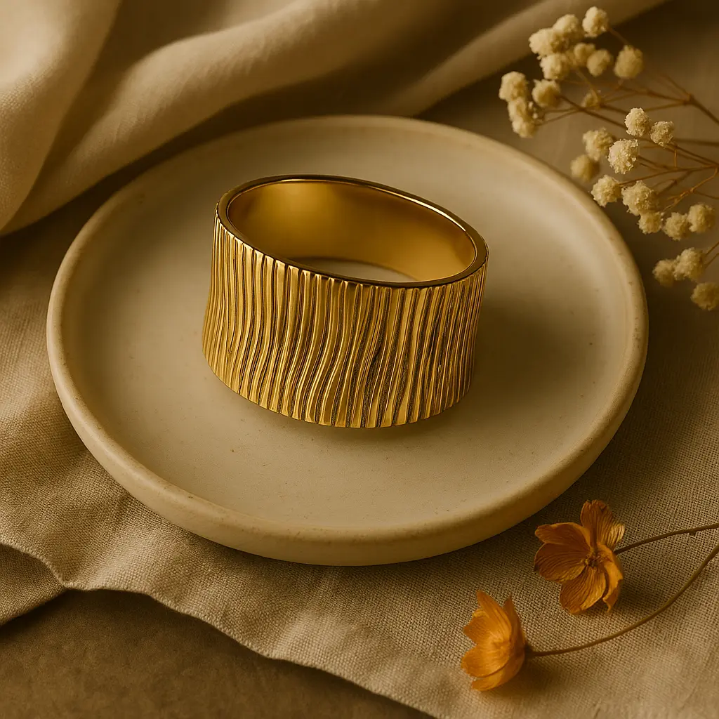 [PBG-005] Textured Wave Cuff