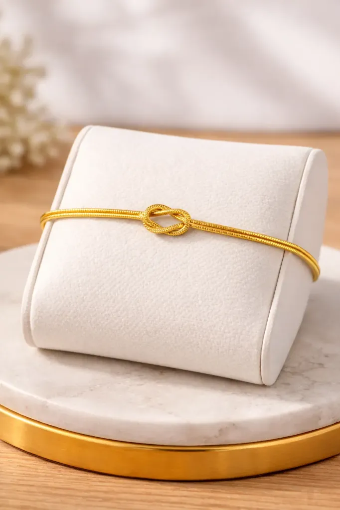The Luxe Unity Knot Bracelet(Gold)
