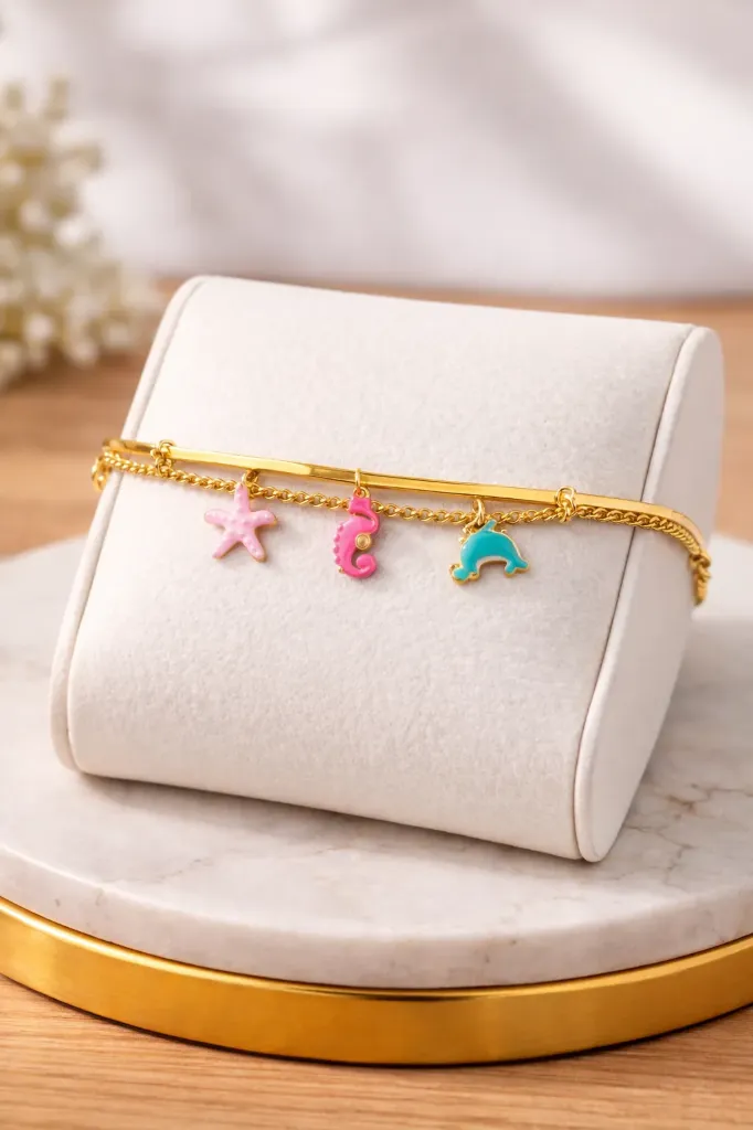 [PCB010] The Luxe Ocean Friends Charm Bracelet