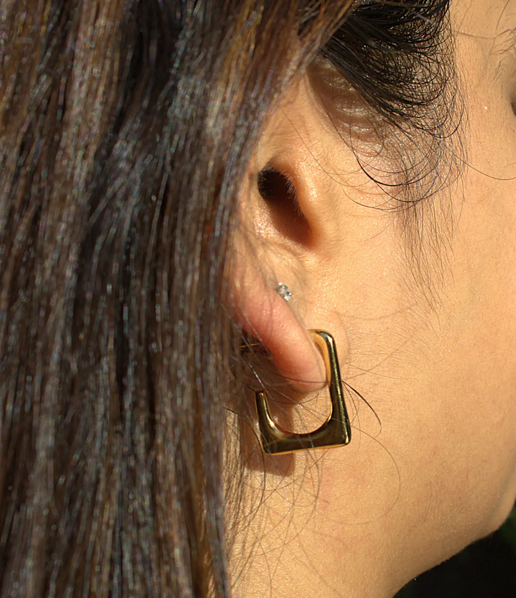 The Royal Square Edge Hoops