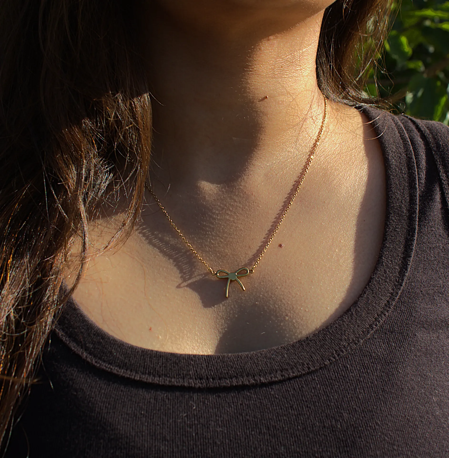 The Luxe Petite Bow Necklace