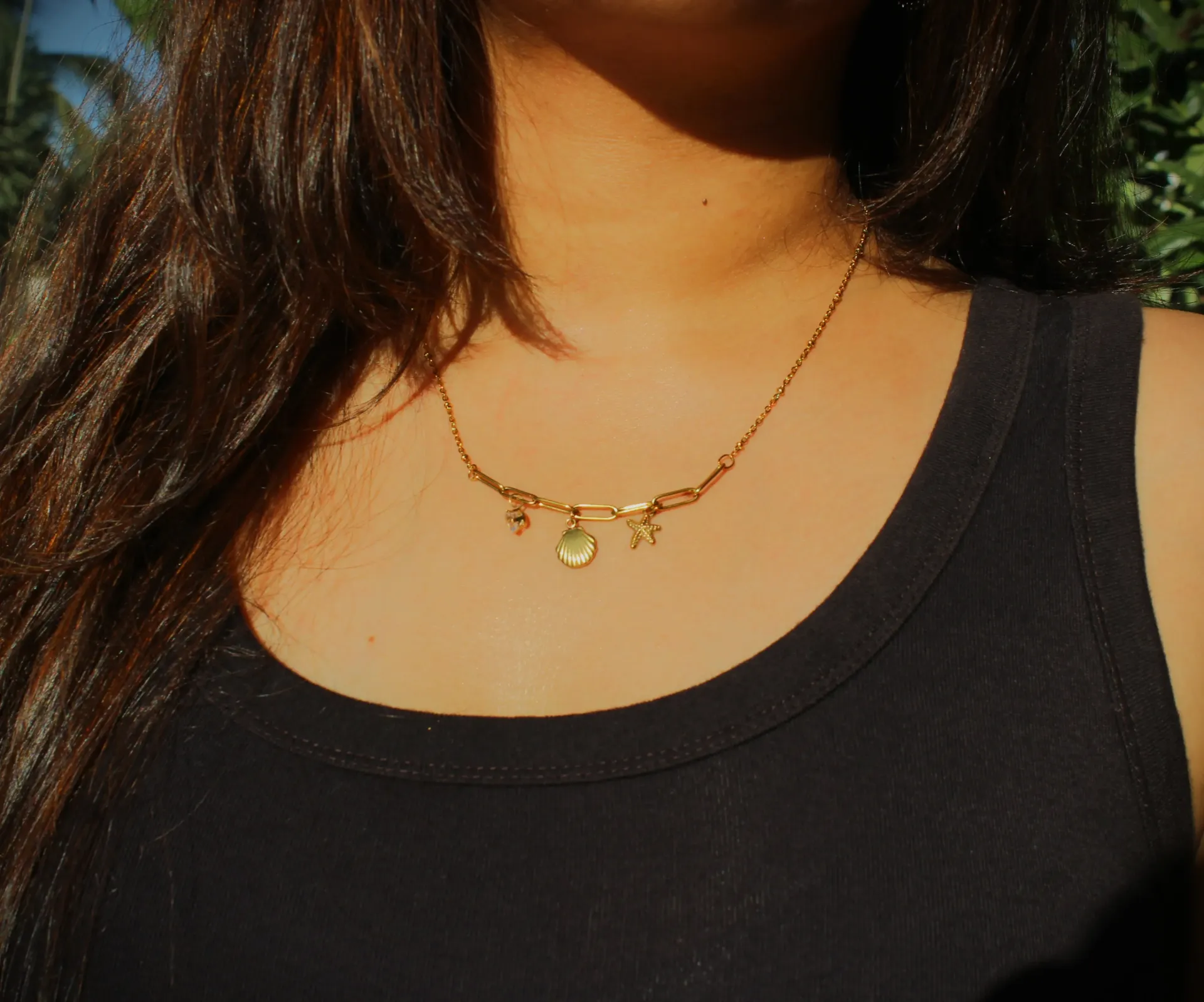 [PNG087] The Luxe Seashell & Starfish Charm Necklace