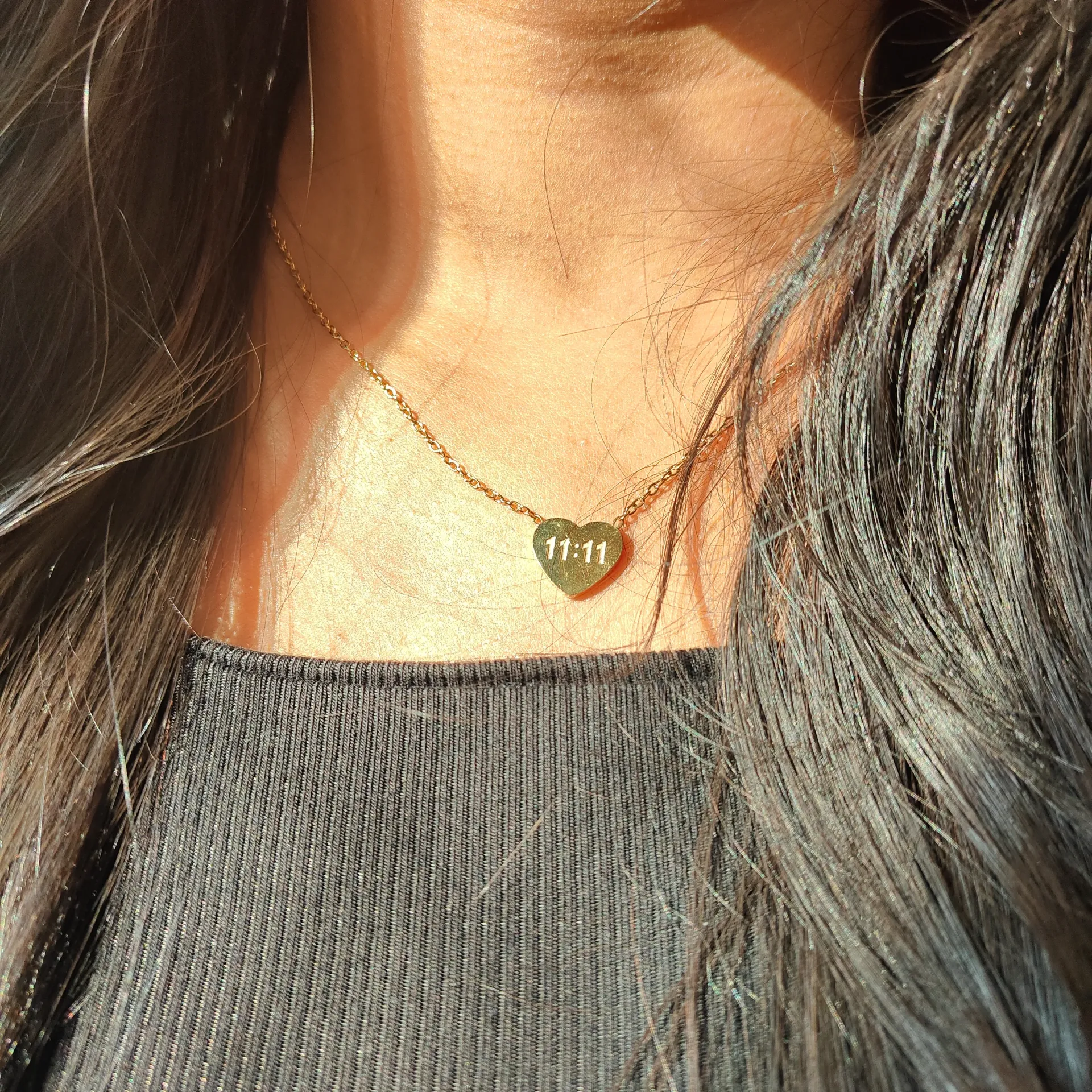 11:11 Make A Wish Heart Necklace