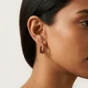 Copperish Twisted Hoops