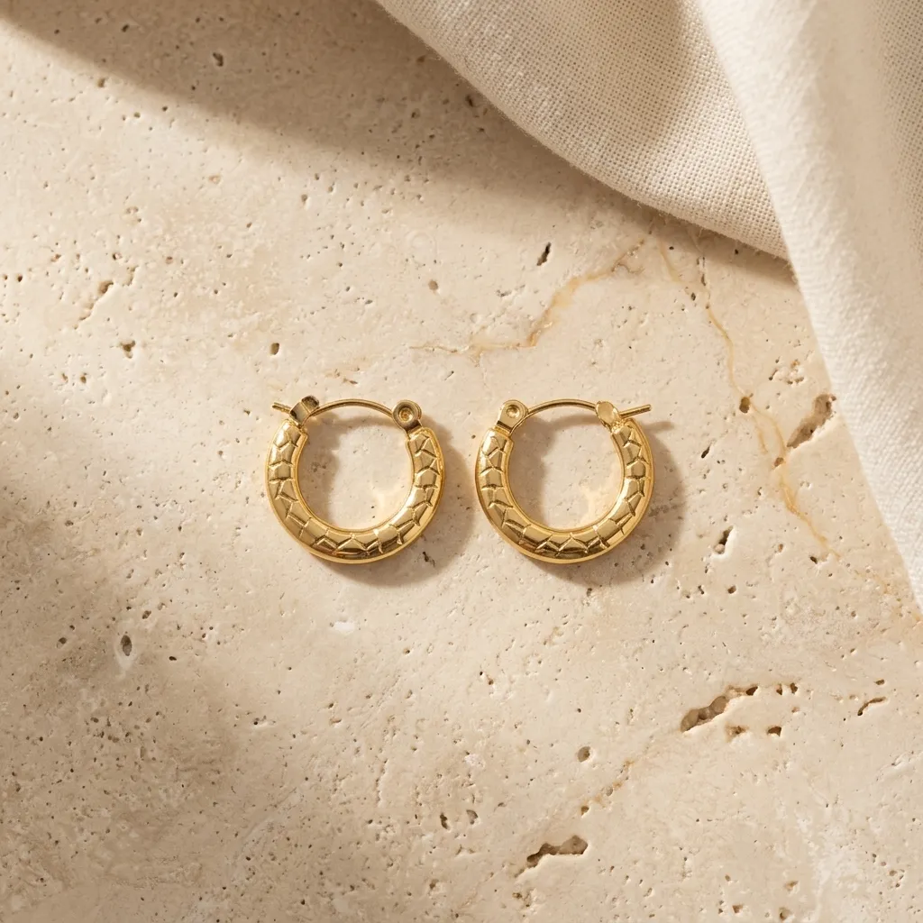 Golden Textured Huggies