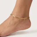 Stella Herringbone Anklet