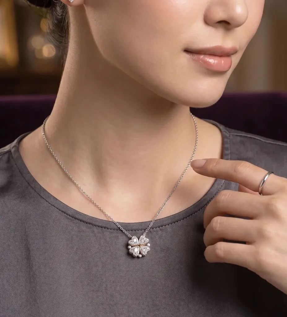 Heart Clover Pendant