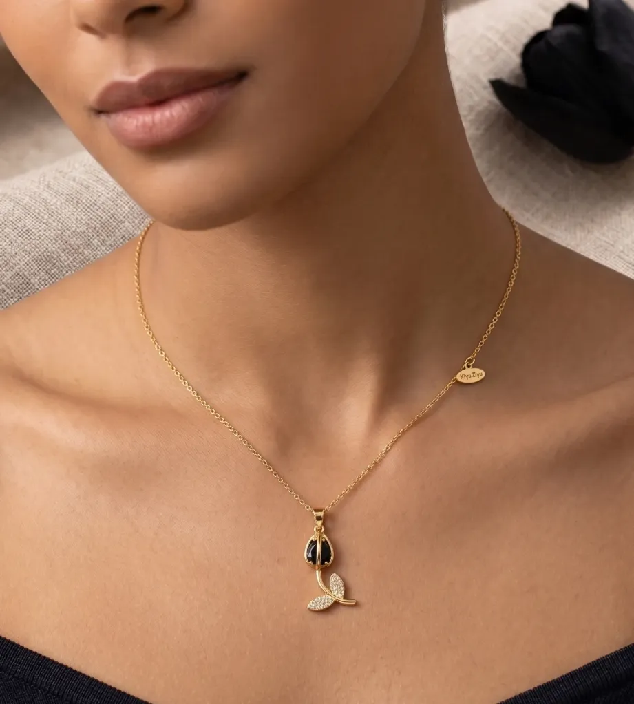 Black Tulip Pendant