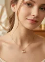 Pink Dual Marquise Pendant