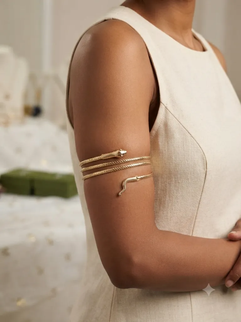 Golden Snake Armcuff
