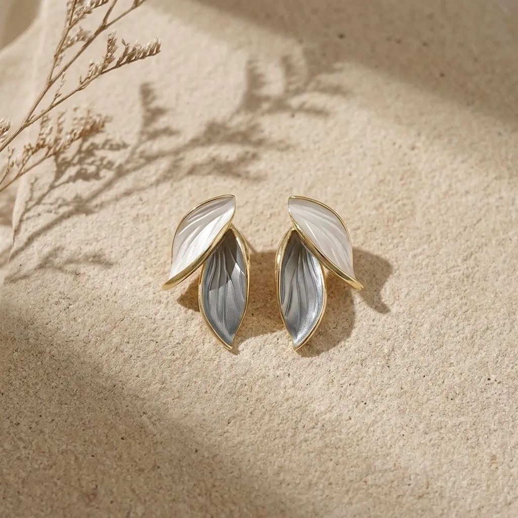 Serene Leaf Studs