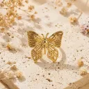 Golden Butterfly Statement Ring